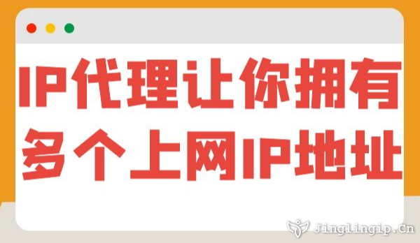 IP代理讓你擁有多個(gè)上網(wǎng)IP地址